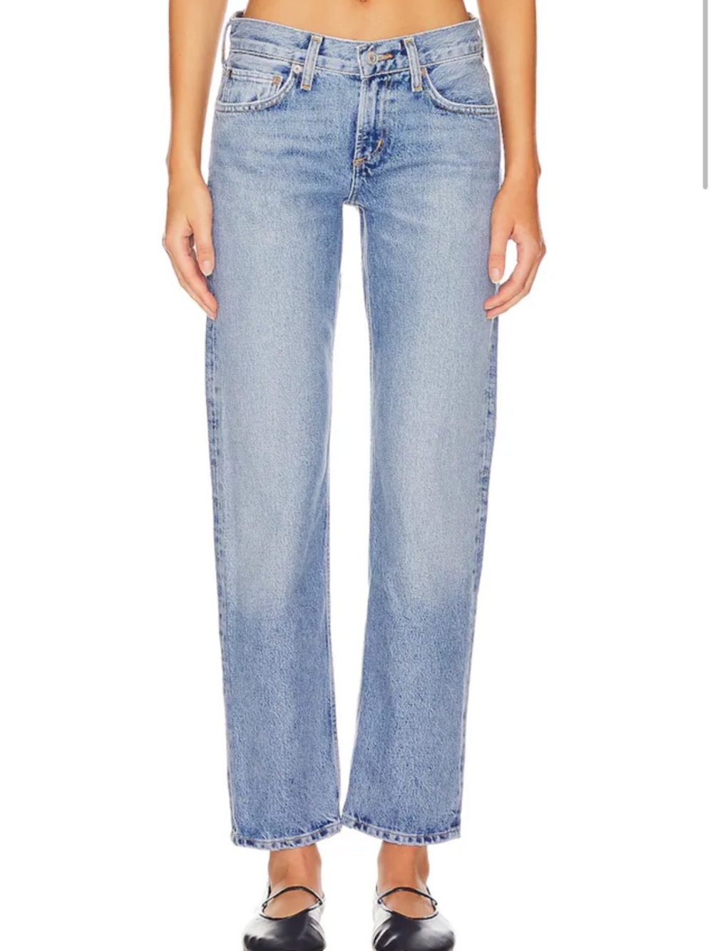 AGOLDE amber low rise straight jeans